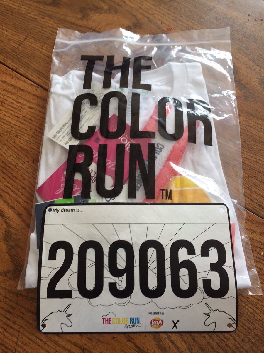 Siinister's tweet image. Ready for tomorrow! #DreaminColors  #ColorRun2017