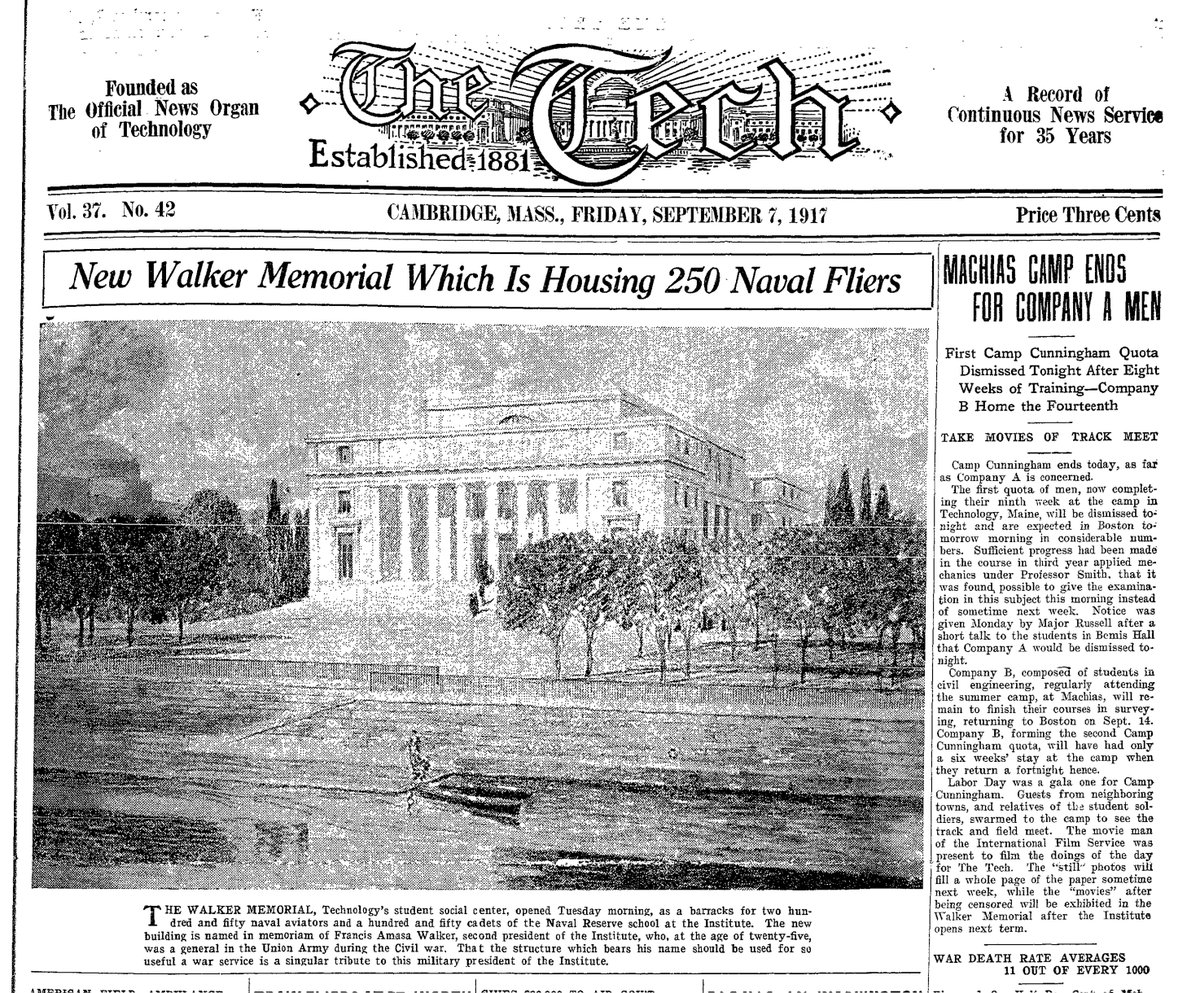 MIT_alumni's tweet photo. 100 years of Walker Memorial! @MIT's first student center is still central to the @MIT community https://t.co/Xnywk9mTob https://t.co/kgmblUswji