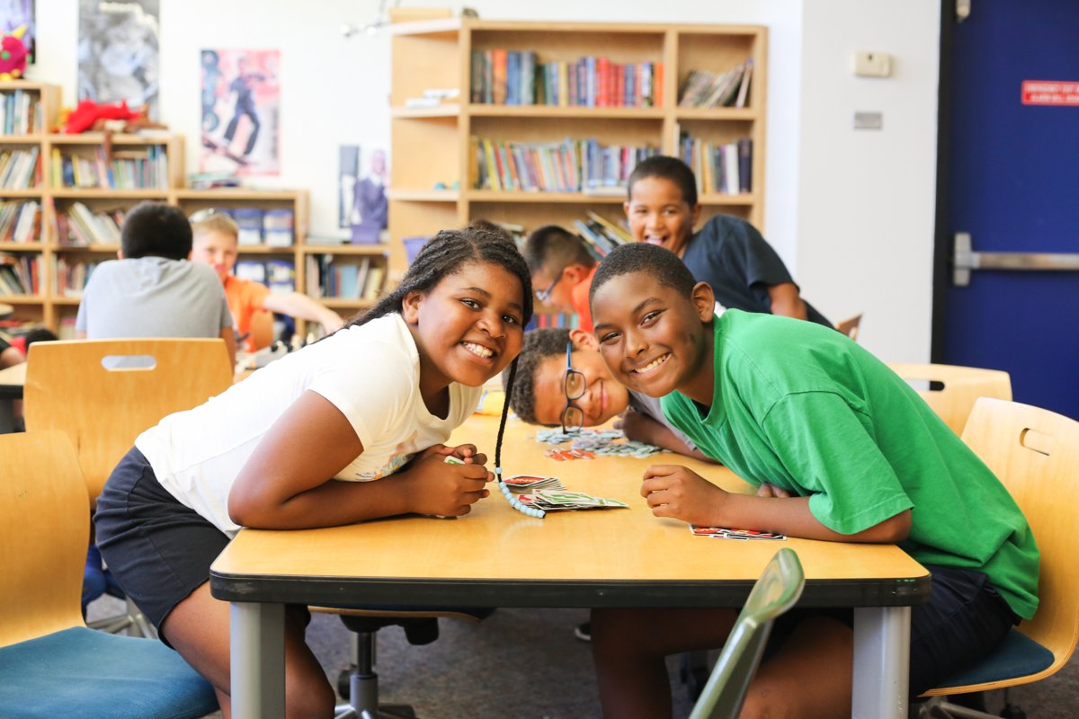 The library isn’t just for reading. It’s for hanging out with friends and having fun 🃏