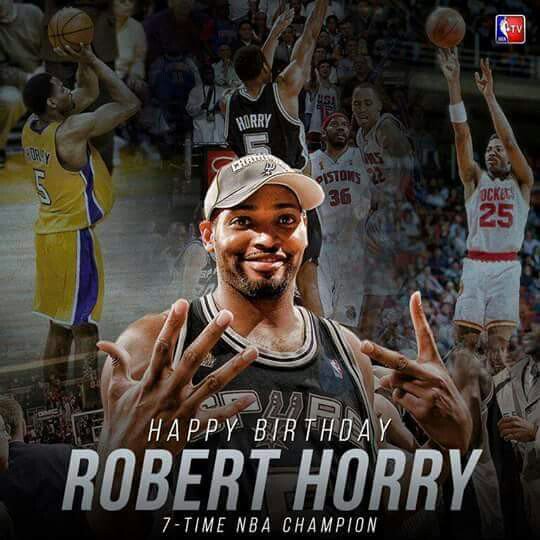 7x NBA Champion Happy 47th Birthday to Robert Horry!! 