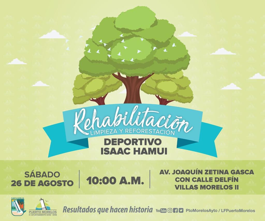 Sé parte de la rehabilitación del parque Isaac Hamui de Villas Morelos II. En mejoras en espacios públicos seguimos haciendo historia.