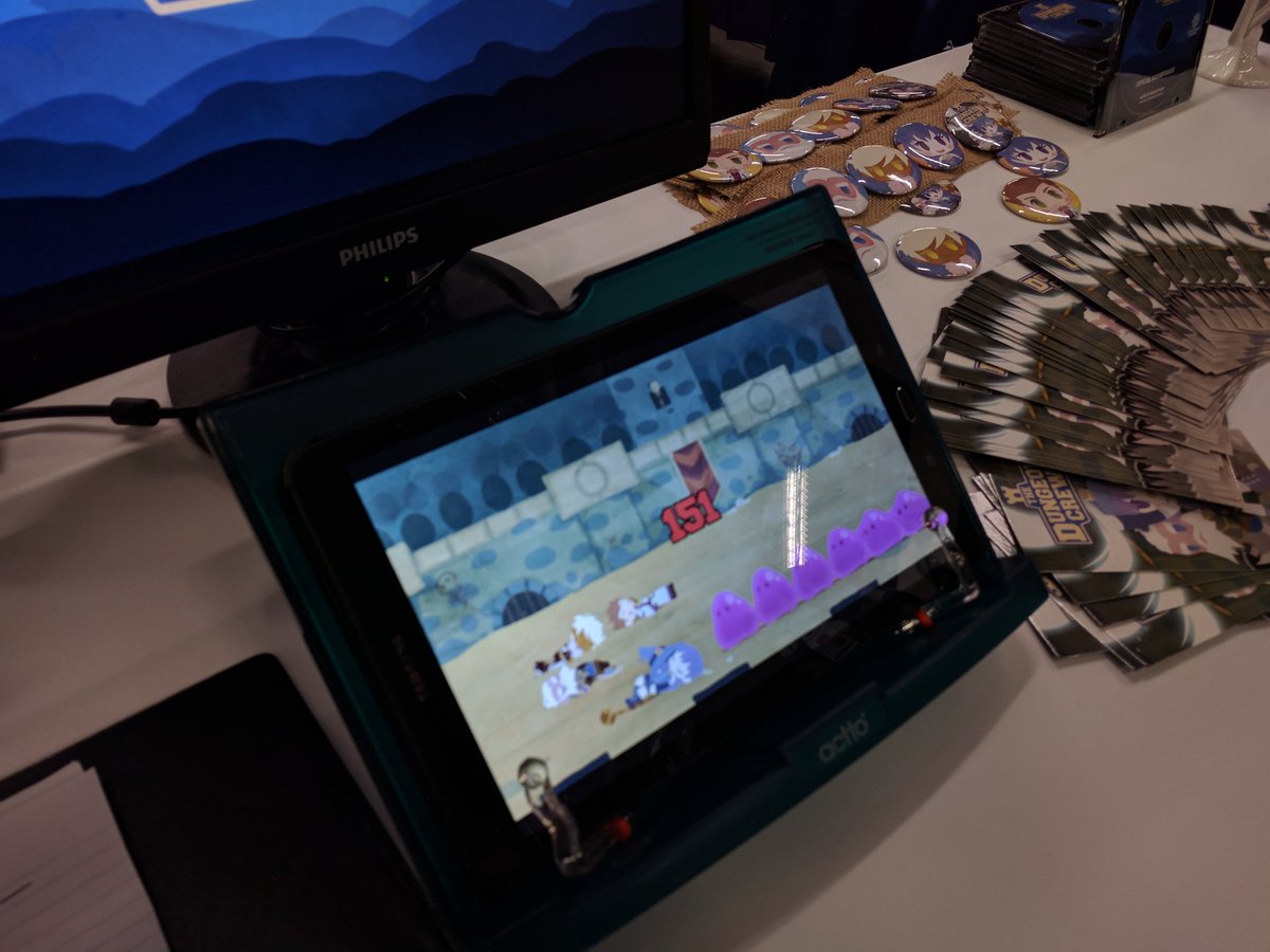 CWKraken's tweet photo. Alex hurting those highscores in #thedungeoncrew #CNEGamingGarage #bitbazaar #gamedev #indiedev https://t.co/blSr4uUfzU
