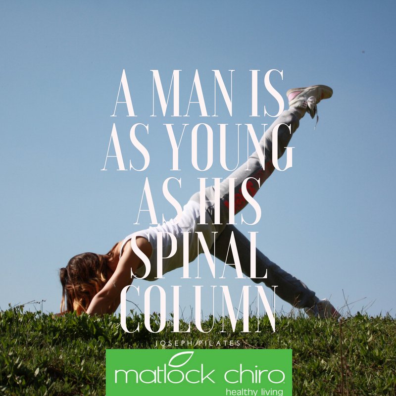 MatlockChiro's tweet image. A man is as young as his spinal column- Pilates

#wisewords #getadjusted #spinalhealth