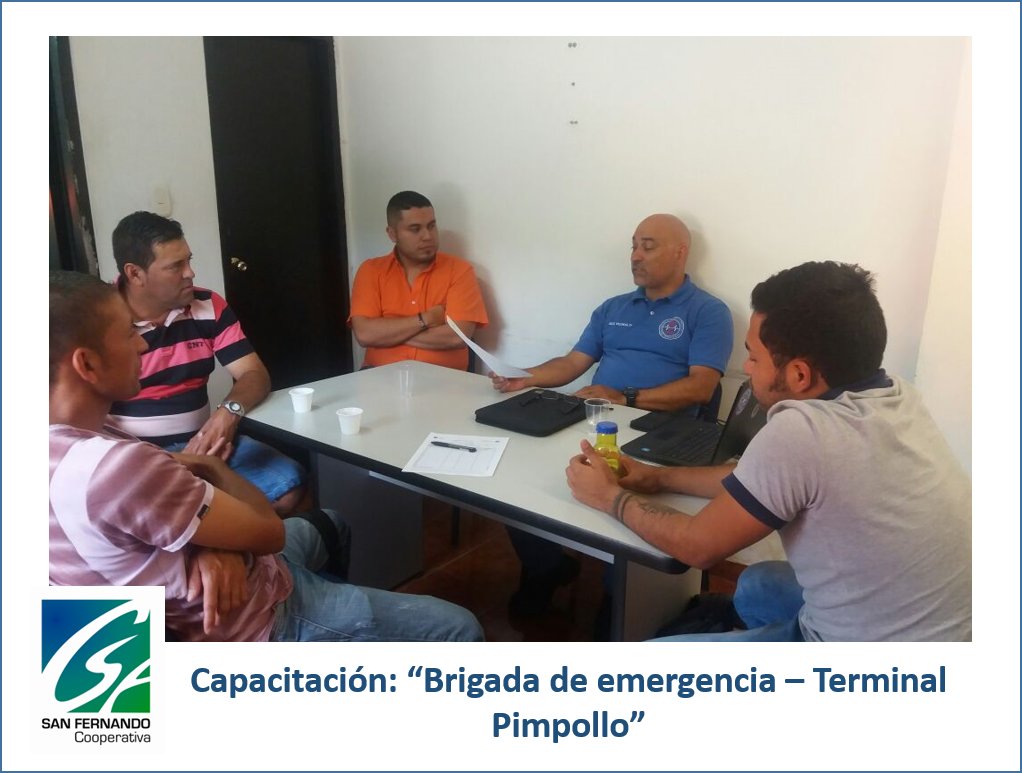coop_fernando's tweet photo. Hoy se da capacitación en #TerminalPimpollo "Brigada de Emergencia" #ARLBolívar #PrestaciónDeServicio #Cooperación https://t.co/yfmUSmnuYZ