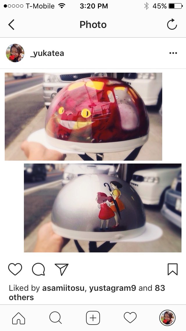 lcittyuKa's tweet photo. バイク乗れないし、絶対必要ないのにアメリカにもってきちゃうくらいお気に入りのヘルメット。拓也のお父さんが手で描いてくれたやつ。かわいいほんと。 https://t.co/qx18ZUEJDS