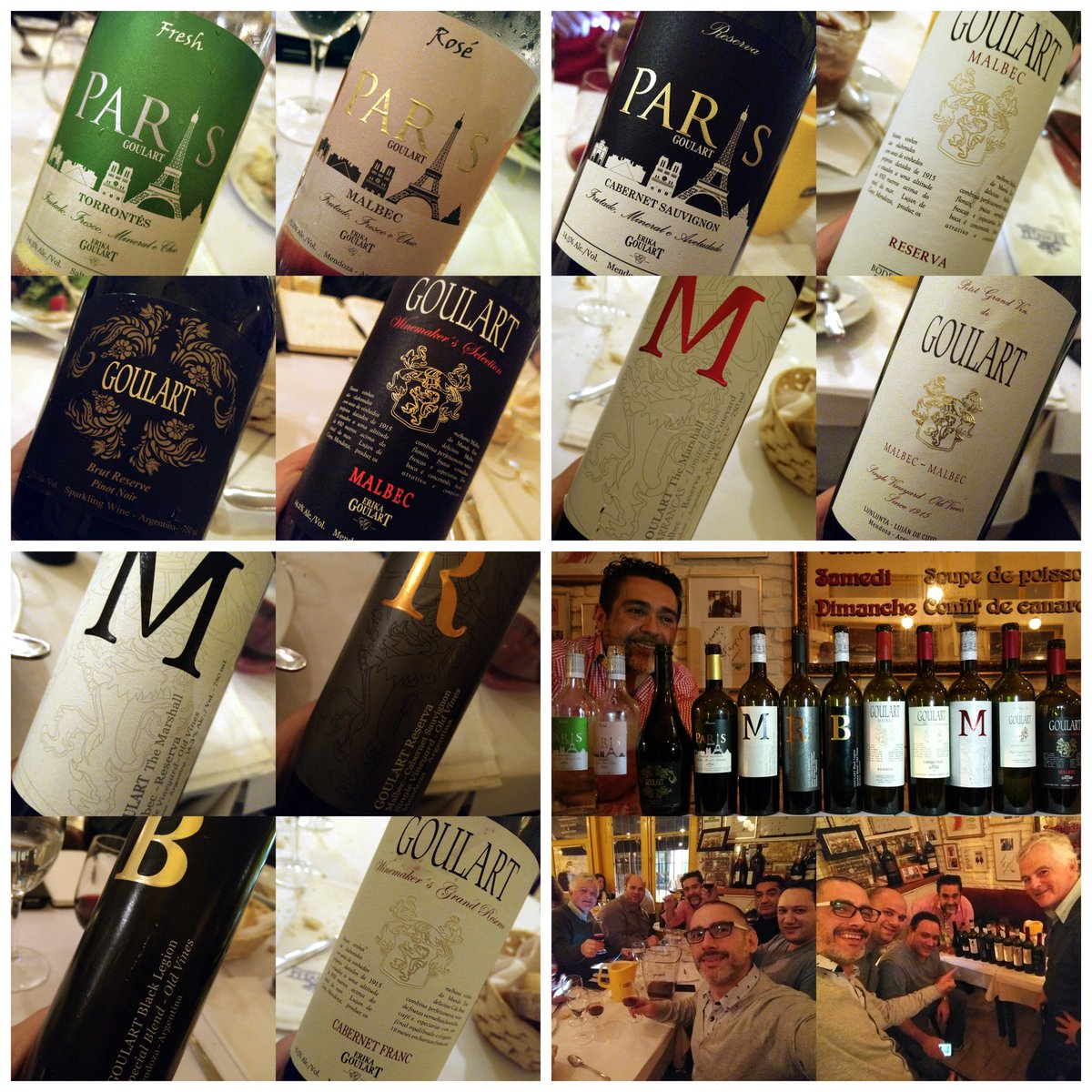 miladovcom's tweet photo. El miércoles fue el turno de #ArgWBcon @BODEGAGOULART. Tremendo repaso al portfolio (+bonus tracks) maridado de la cuisine de @BPetanque. 😉🍷 https://t.co/vgjE1SeRzO