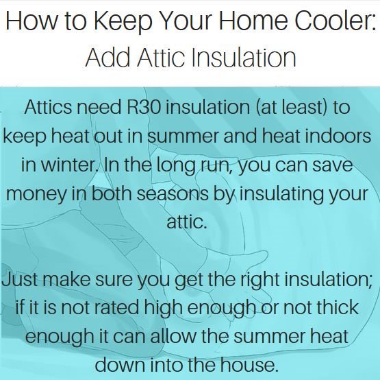 The right #insulation is vital to keep your home #cool in the summer.