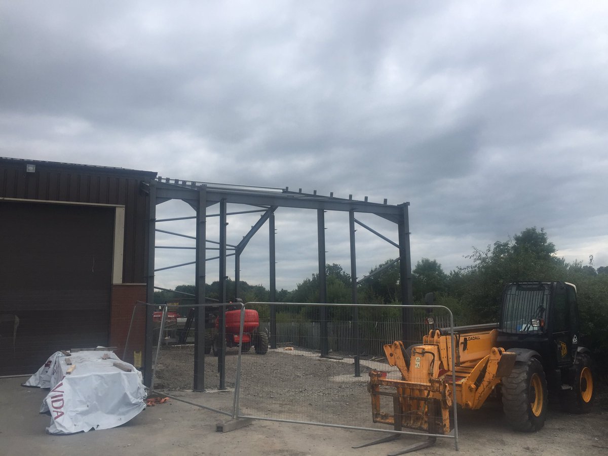 Pushing on with the factory extension to increase our timber frame capacity
