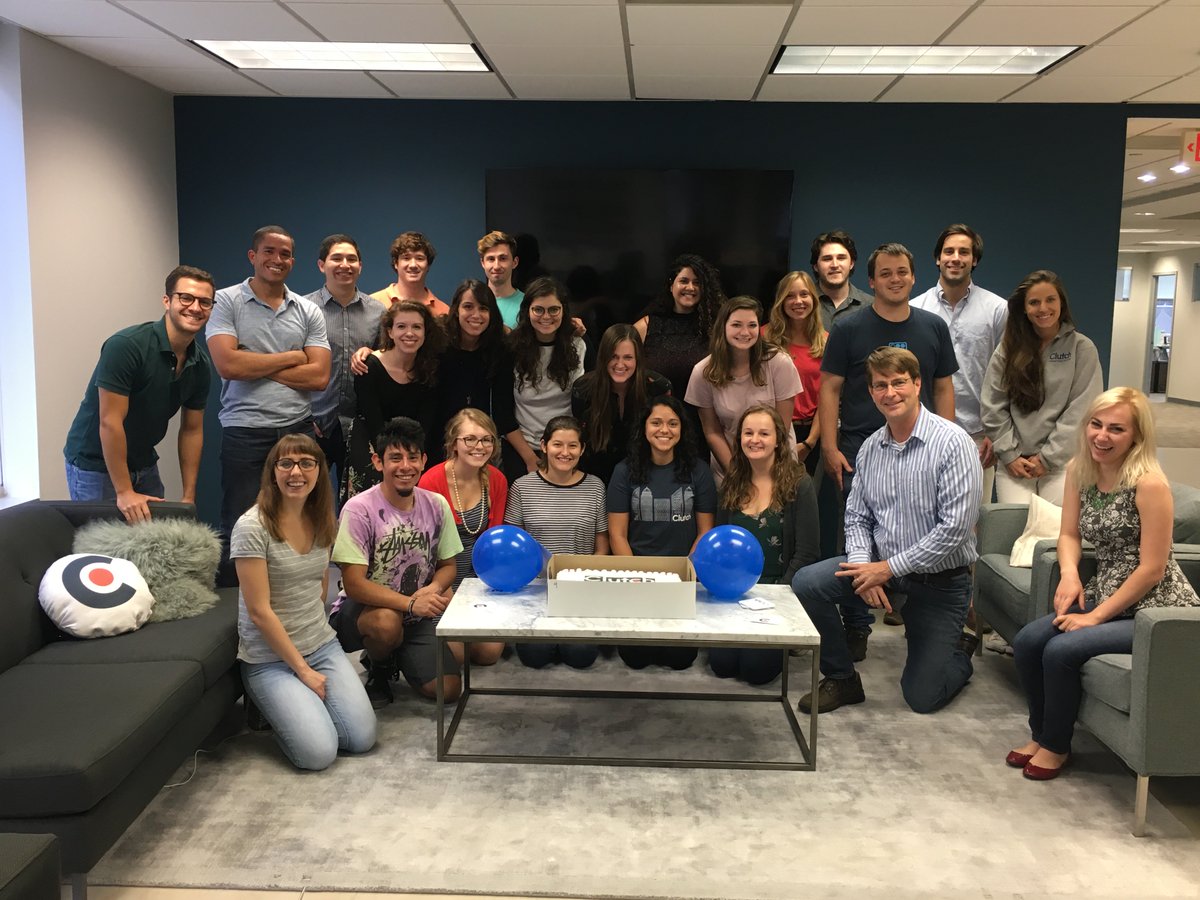 clutch_co's tweet photo. It's Clutch's birthday today! We're pretty proud of what we and our companies have accomplished in 4 years of ratings and reviews. https://t.co/2M5bXLGlCI