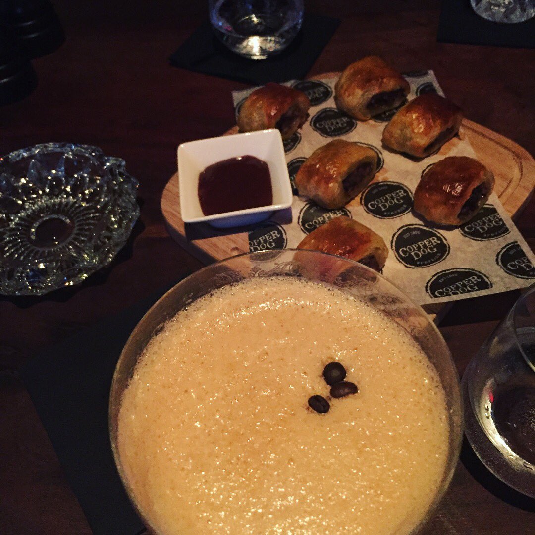 tasha_sn's tweet photo. Always love a good sausage roll and espresso martini at @copperdogdubai #postbrunch #fav #weekend #mydubai #littlebitofscotland https://t.co/0czGFLJDDi