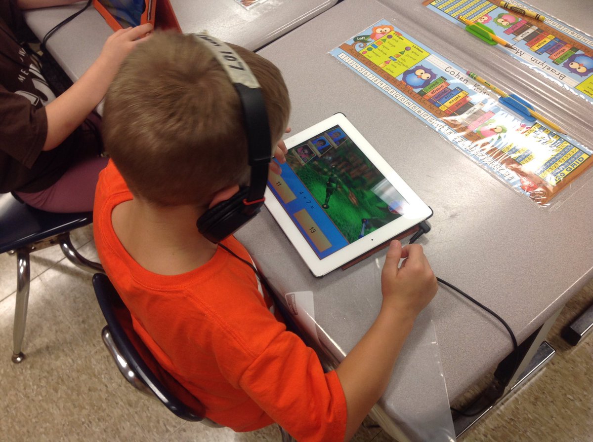 JudeBlack2's tweet image. Secrest kindergarten students having TECH fun learning with Skoolbo #ipadlearning