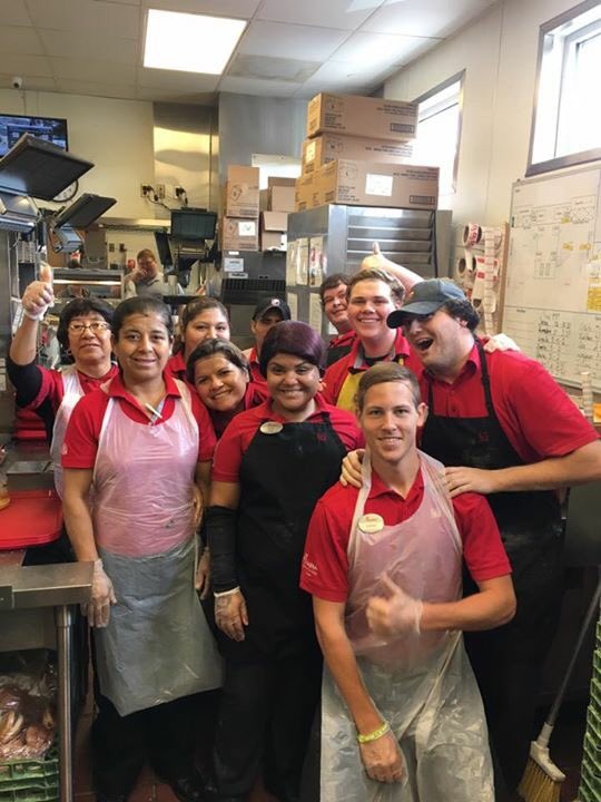CFALebanon's tweet photo. We just hit a new drive-thru record! 150 cars in one hour! Thank you to our hardworking team & to our awesome guests! 🎉 #CFALeb https://t.co/jY92s5PLUU