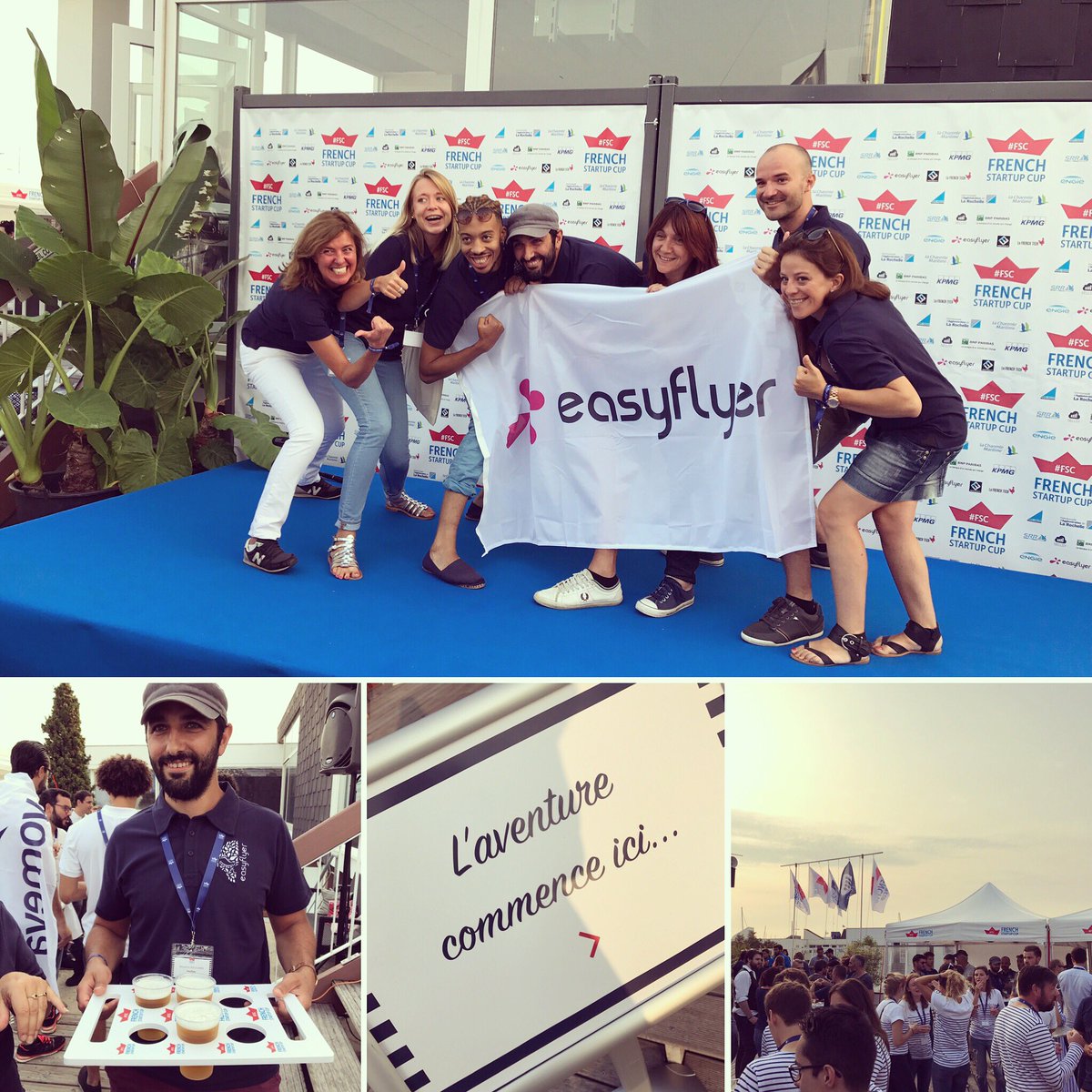 easyflyer's tweet image. L'équipage est arrivé à la Rochelle pour la #frenchstartupcup ! Une régate de folie s'annonce...#FSC #partenaire #regate #printyoursuccess
