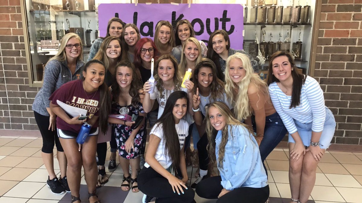 Nest2018's tweet photo. everyone come out and get spirited at tonight's black out! #spiritcommittee #beatTipp ⚫️💜💛 https://t.co/3HZl4r8Xup
