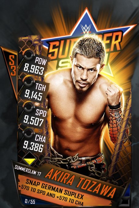 WWESuperCard's tweet photo. Next week's Team RD features @TozawaAkira and his Snap German suplex. Also, the prior RD issue is now fixed. Get ready, Superstars! https://t.co/pA5KbsDBbI