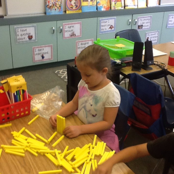 MrsKristenMay's tweet photo. Students enjoyed exploring math tools today! Part of our lesson on toys vs. tools. @ADES_SMUSD https://t.co/dZUD0fiNde