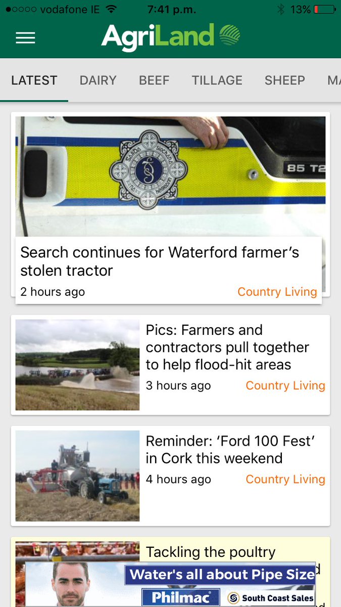 cpfirl's tweet photo. New version of the @AgrilandIreland app rolling out at the moment. Great work by the team, think it is the best to date! https://t.co/YeEtbA2PSl