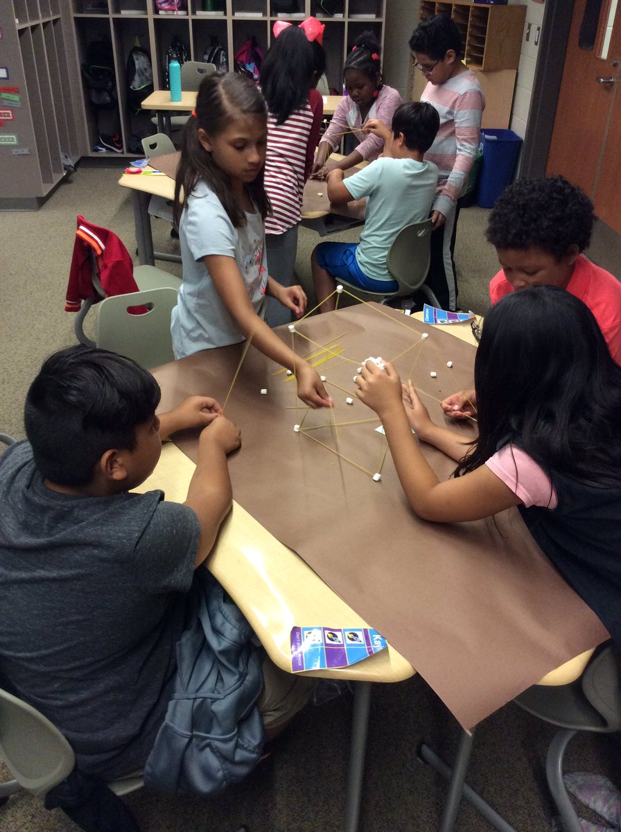JDaMorePT's tweet photo. Team building with a Marshmallow Meltdown challenge! #PTpride #D56Achieves https://t.co/ECiqLeLXCd