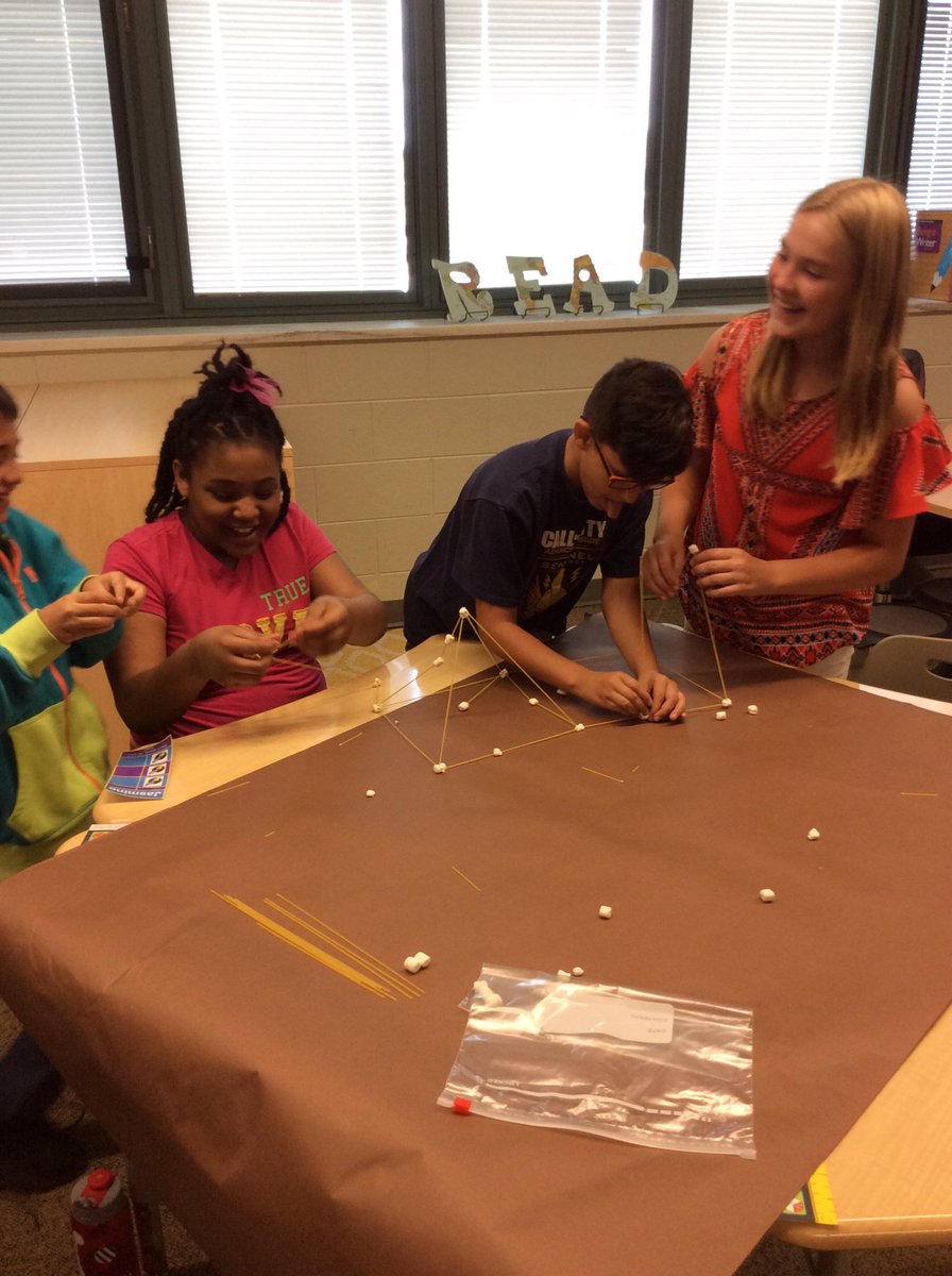 JDaMorePT's tweet photo. Team building with a Marshmallow Meltdown challenge! #PTpride #D56Achieves https://t.co/ECiqLeLXCd
