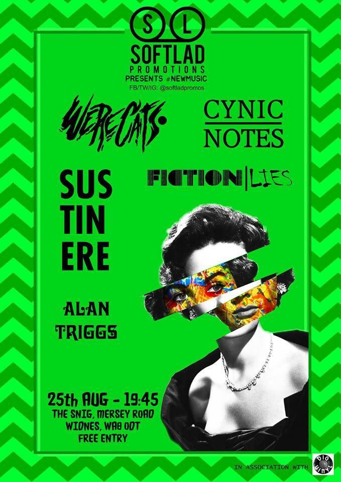 We are live, headlining at The Snig in Widnes tonight - why not come down and show your faces?! #livemusic #music #unsigned