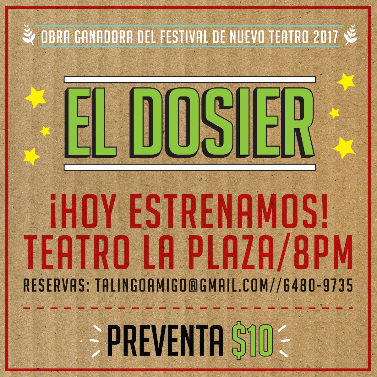 ¿Dónde estará #ElDosier? Ven a descubrirlo este fin de semana en <a href="/laplazapty/">Teatro La Plaza</a> a las 8PM.