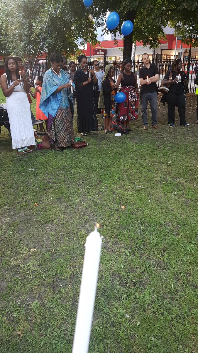 seyiakiwowo's tweet photo. Thank you to @TheAlima for organising a beautiful vigil for the Sierra Leone flood victims #StandupforSalone 
#SierraLeoneMudSlides 
#Newham https://t.co/9vqckVS9Mp
