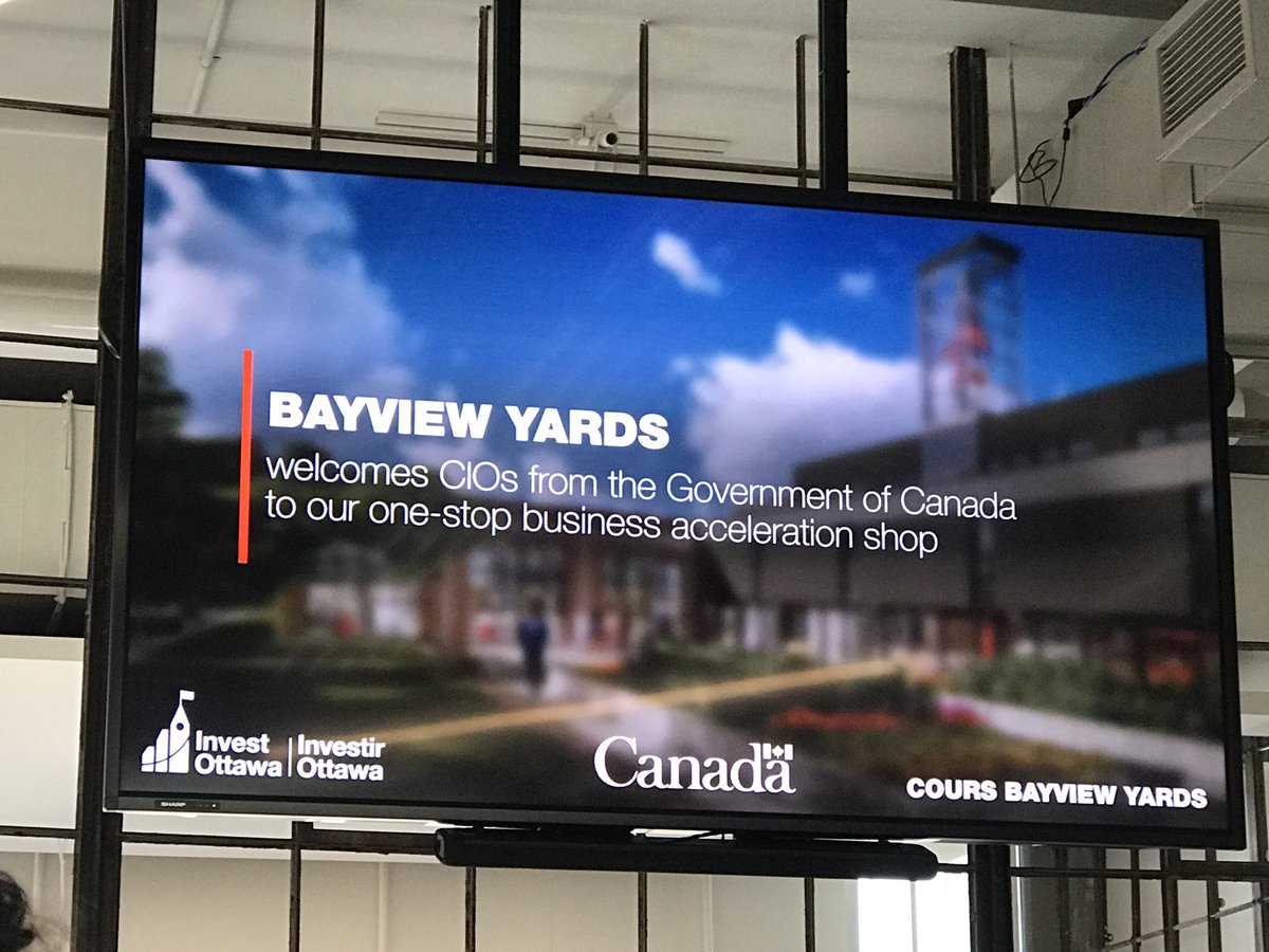 Excited to join fellow CIOs for the tour of Bayview Yards @AlexBenay #bayview <a href="/investottawa/">Investment Ottawa</a>