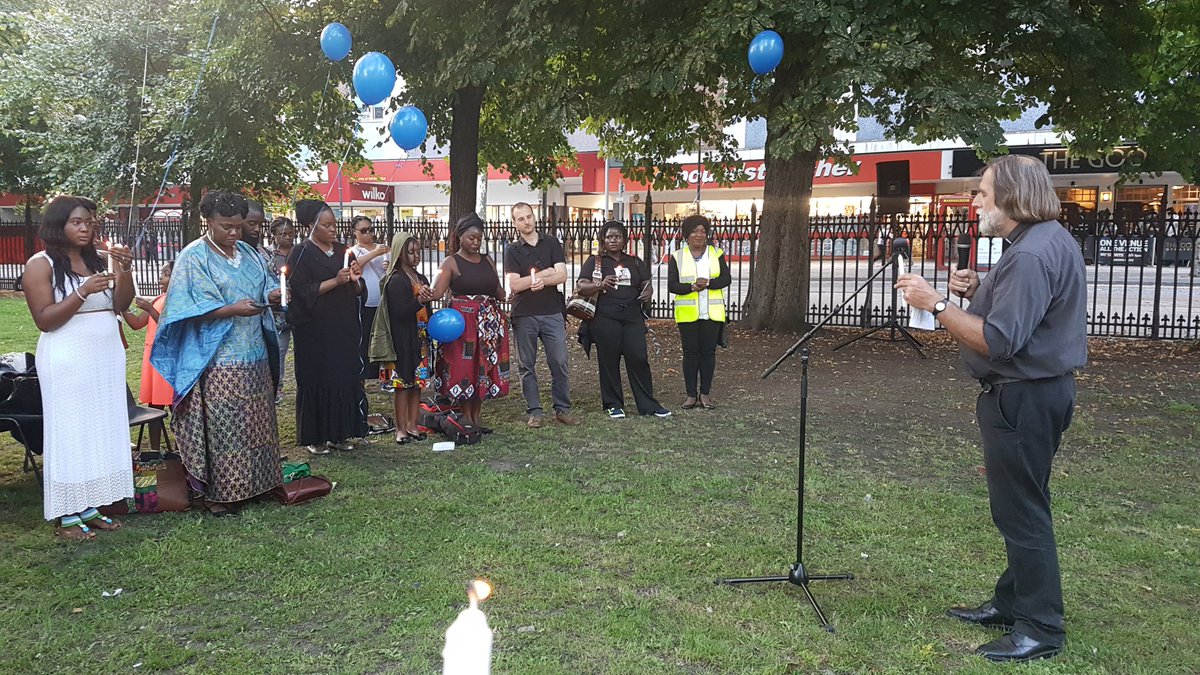 seyiakiwowo's tweet photo. Thank you to @TheAlima for organising a beautiful vigil for the Sierra Leone flood victims #StandupforSalone 
#SierraLeoneMudSlides 
#Newham https://t.co/9vqckVS9Mp