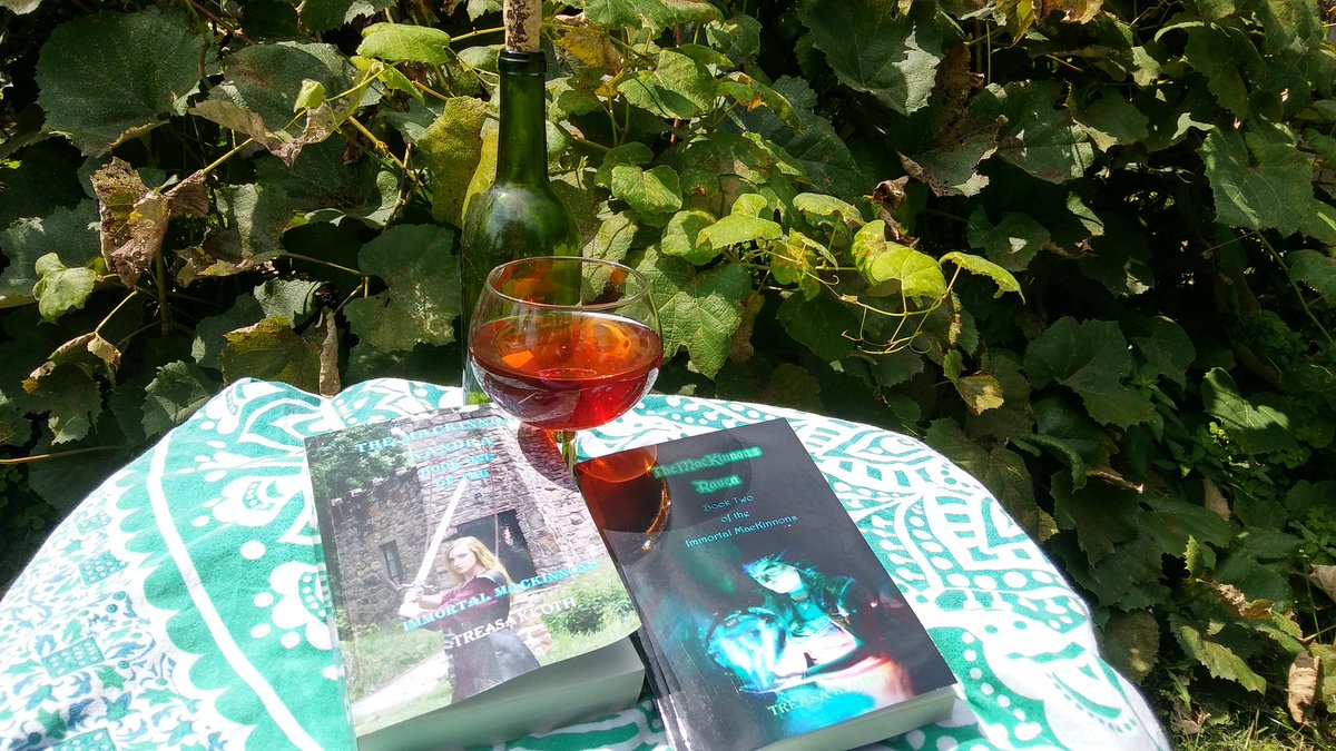 TreasaKloth's tweet photo. Take a break from the stress of the day! Grab a glass of wine and help me celebrate my success! Books One &amp;Two of the MacKinnon's R released https://t.co/WBiTtLXZFa
