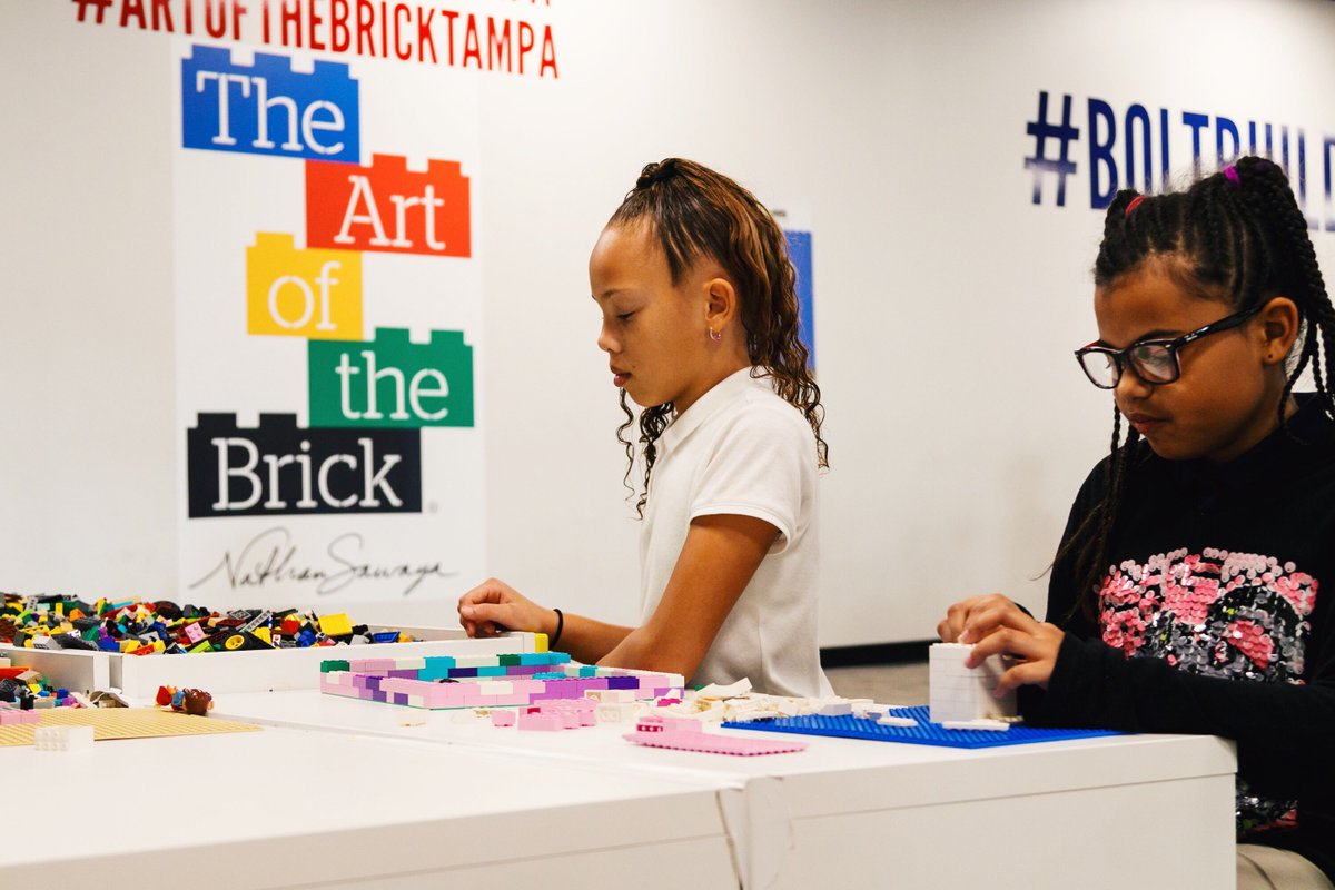 artofthebrickfl's tweet photo. This morning, the #ArtoftheBrickTampa welcomed 5th grade students from @MetroMinistries! We hope you enjoyed the exhibit! #AOTBTampa https://t.co/iM6CLmWKMS