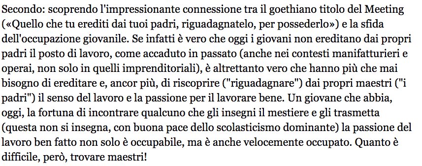 MicheTiraboschi's tweet photo. Tante (troppe) le parole su giovani e lavoro. Pochi i maestri che trasmettono passione e senso https://t.co/NX4ZlafzHU @EMassagli #daLeggere https://t.co/rejeMo1nNj
