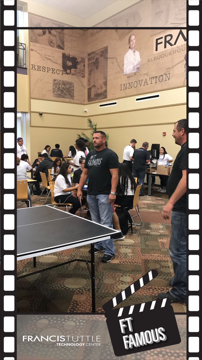 AleeFT's tweet photo. Ping Pong Tournament at Reno Campus #backtoschoolpicnic @FrancisTuttle #FTFamous https://t.co/xdrRZE1IbE