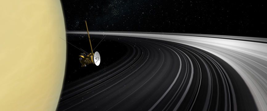 CNES's tweet image. [Entretien] Ultime ballet pour Cassini, le sondeur des anneaux de Saturne bit.ly/2vnRakd