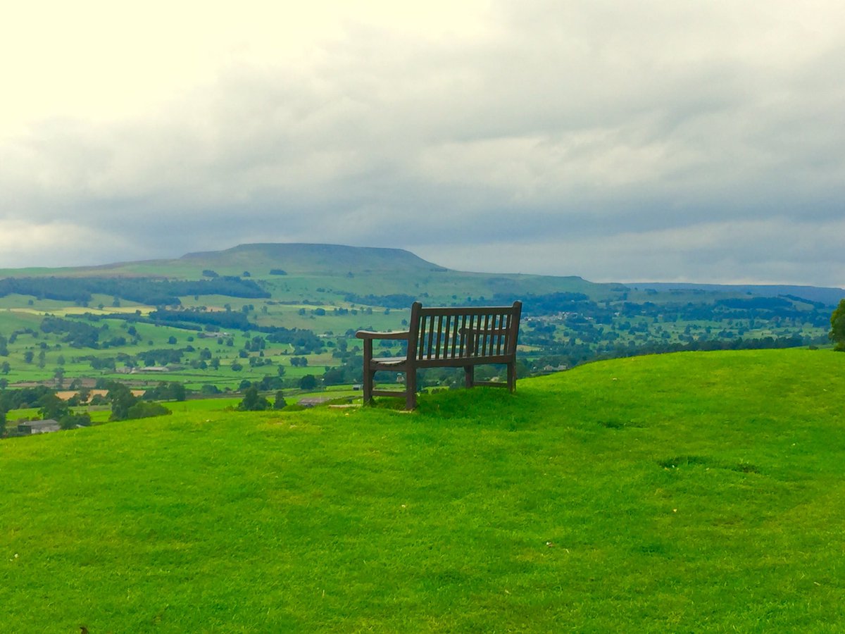 MyFaveBench's tweet photo. In my opinion, the best placed #Bench in the world 🌎 I never get sick of sitting on this little beauty with its views over #Wensleydale https://t.co/bcDqV7eSkR