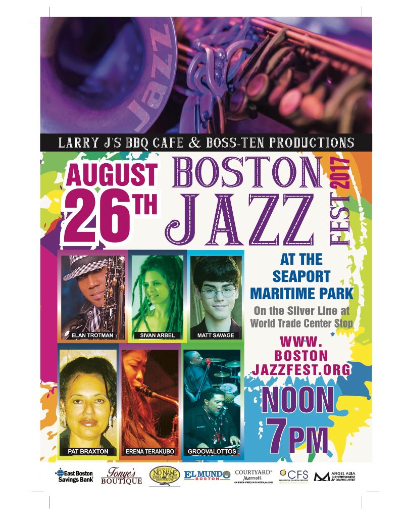 MassJazz's tweet photo. Great #jazz music at FREE #BostonJazzFest on Sat, 8/26 #RayFlynn #MarinePark #southboston @VisitBostonCity @VisitMA https://t.co/DzoXBislZL https://t.co/pt1DlEcxcR