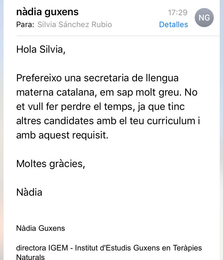 Silvia_SRubio's tweet photo. #Barcelonasomtots RT si creus que aquest requisit es discriminatori https://t.co/ZON1QEBsz3