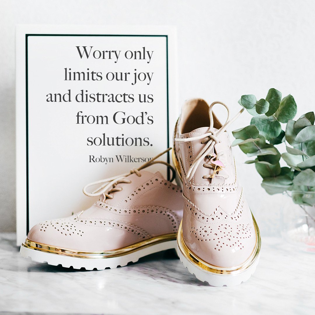 getinfluence's tweet image. Worry only limits our joy and distracts us from God's solutions - @robynwilkerson viewmhc.com/02CB8080