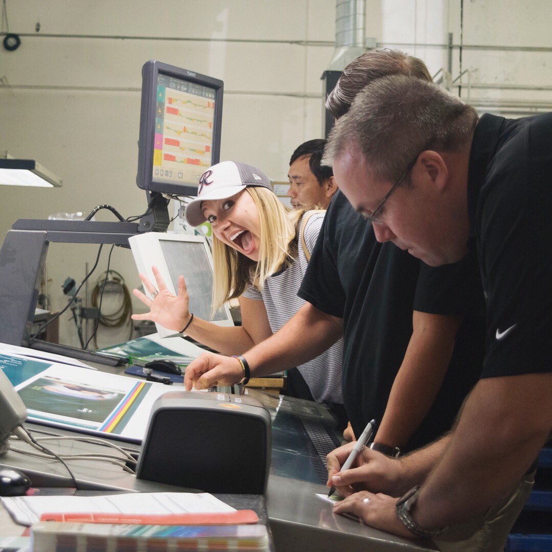 PrintNW's tweet photo. We 💚 Press Checks! #printnwrocks #fridayfun https://t.co/ZYzQcNB9qv