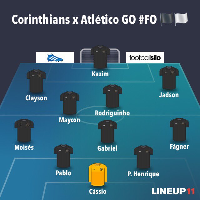 E o #Timão está escalado !
#Pablo de volta
#FO