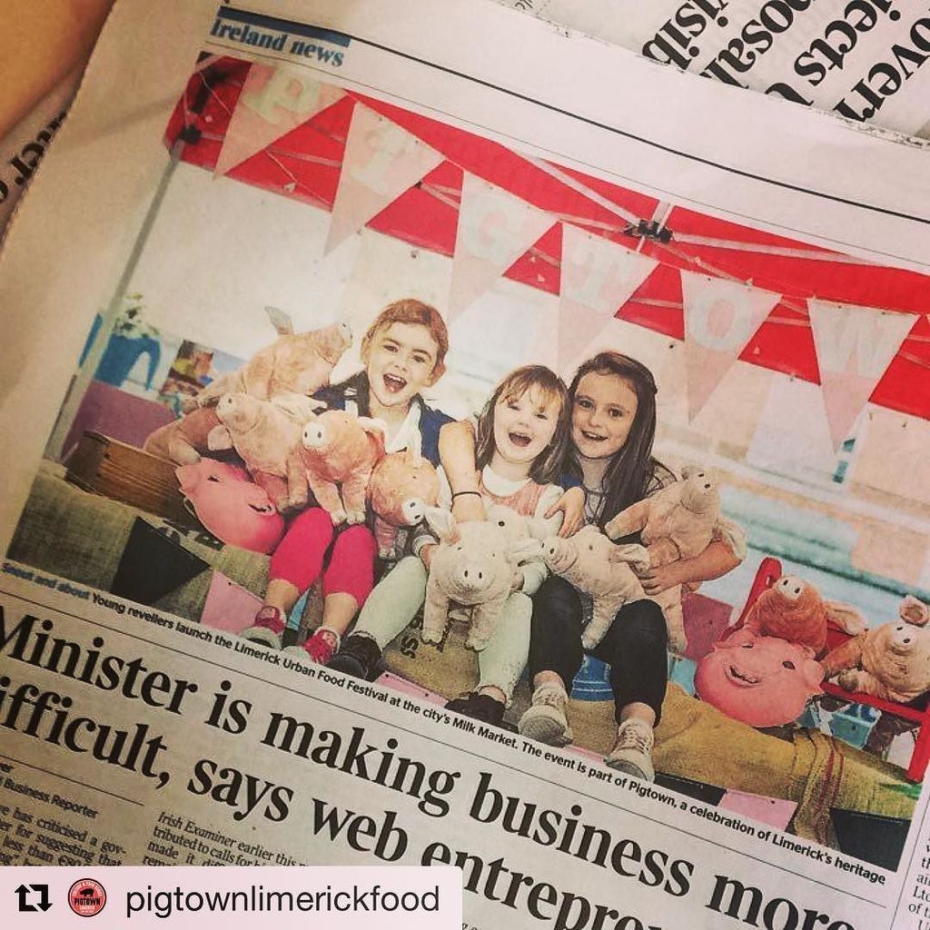 oliviaos's tweet photo. Look at the happy little heads on this lot in The Times, Ireland edition 🐷 #pigtownlimerick #urbanfoodfest #limeri… https://t.co/6qtc9pybpF https://t.co/WpokS61utB