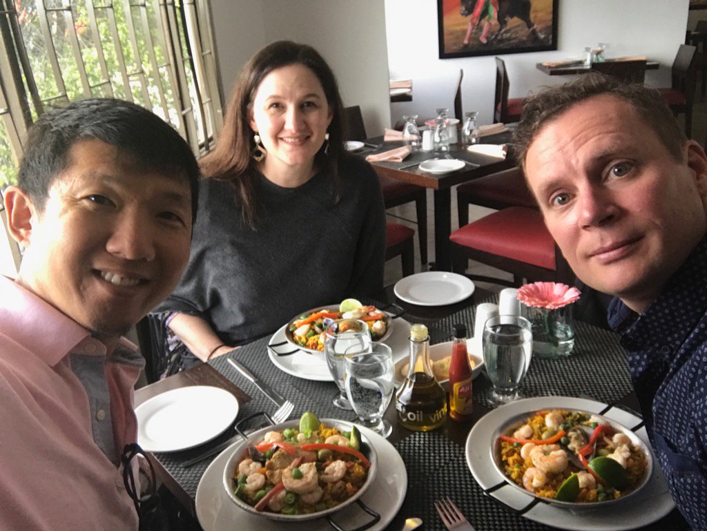 ohfamily's tweet photo. Team lunch with Jason & Molly @ #COMIBAM17. Australia is the last continent remaining for us! @operationworld @lcwe https://t.co/hIp0C3GWaM