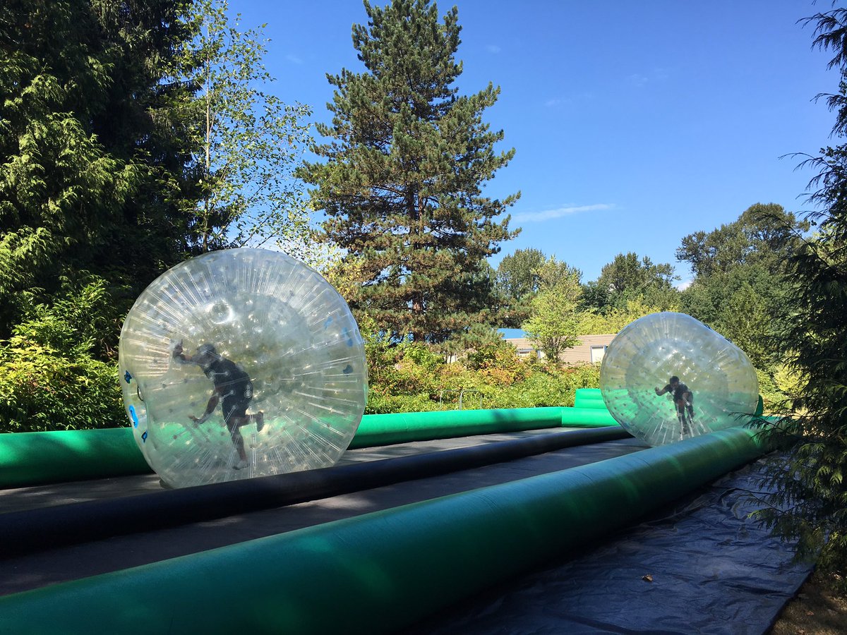 DeltaQTech's tweet photo. Great way to spend Friday! Summer BBQ party &amp; human hamster ball race @DeltaQTech! #DeltaQLife https://t.co/PABHrxge1H