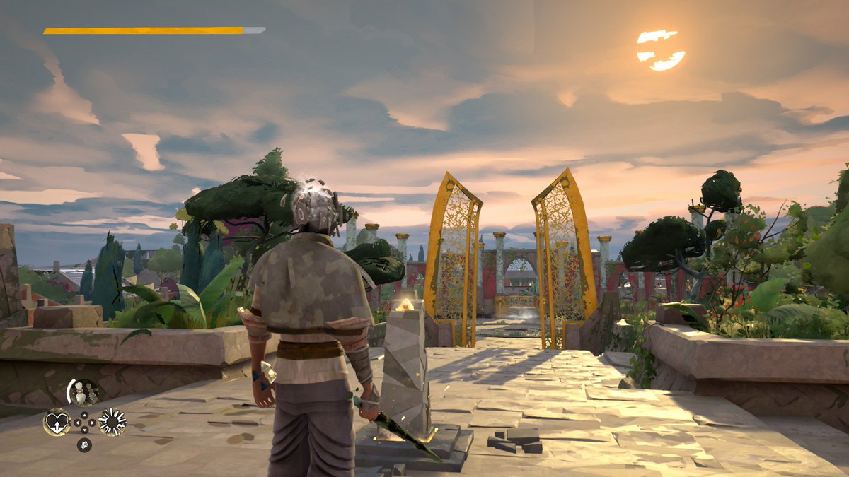 Absolver's tweet image. The burgeoning Absolver community testers have captured some breathtaking screens - can’t wait to see more! steamcommunity.com/app/473690/scr…