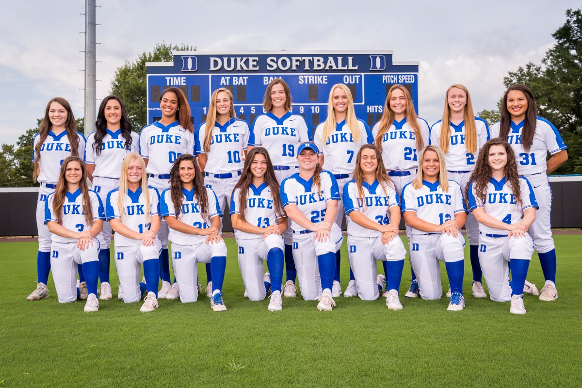 DukeSOFTBALL's tweet photo. Excited to take the field this fall and showcase what #DukeSB is all about in our first fall game Sept. 30 at 4:30 p.m.!
๐ต๐ https://t.co/uzauXX5ldw