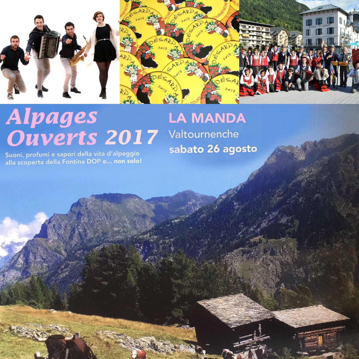 LucaFerrari_VdA's tweet photo. @valtournenchepu Domani vi aspettiamo a Valtournenche ! @LaClicca #iragazzidelvillaggio #lamanda #alpagesouverts https://t.co/h8x6kKvR1q