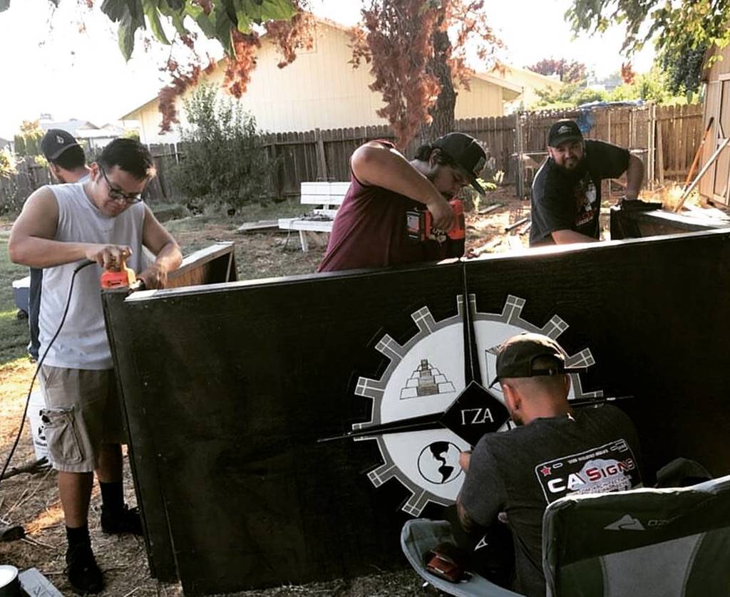 gammazetaalpha's tweet image. Brothers at Mu Chapter (Sacramento State) prepping for another year. #GoGammas #SacState #MuChapter ift.tt/2xzJYC1