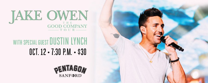 sanford_complex's tweet image. JAKE OWEN &amp;amp; DUSTIN LYNCH IN CONCERT, OCT. 12TH. san.fo/2xzRblQ