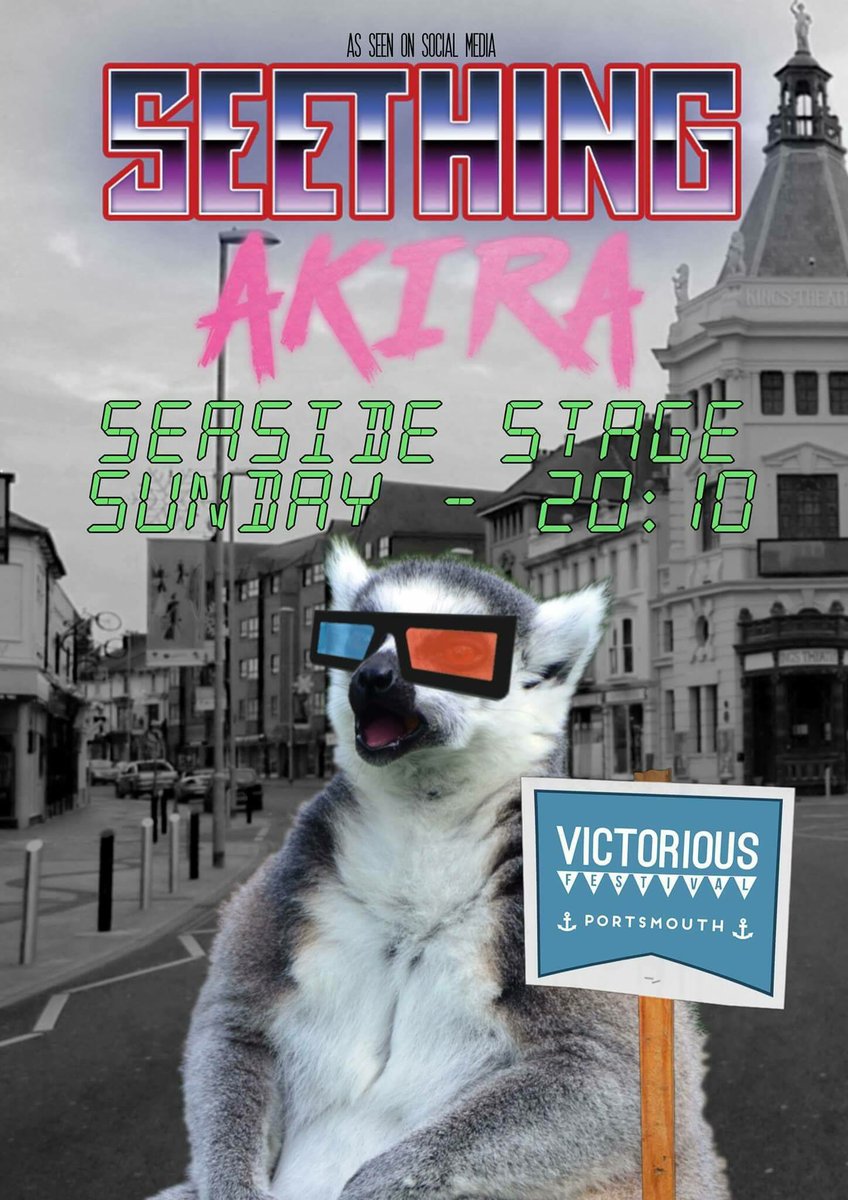 SEETHINGAKIRA's tweet photo. SUNDAY SLOT @CasematesStudio seaside stage!! @VictoriousFest we are coming for you!! #Portsmouth #music #victoriousfestival https://t.co/oTAcUC6w8c