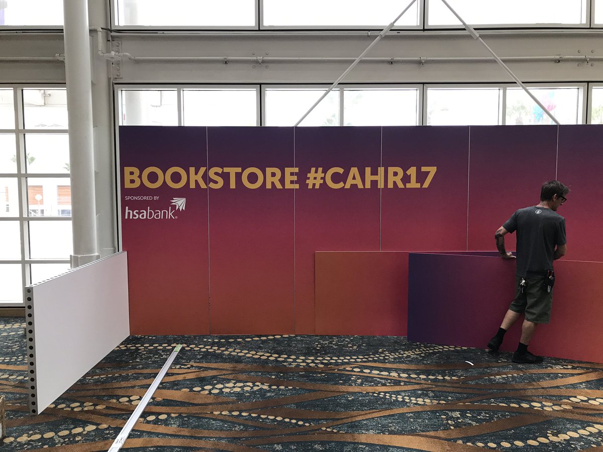 CAHRconference's tweet photo. @SHRMStore is coming together nicely. #CAHR17 #HSAbank https://t.co/mJDEMoLPU8
