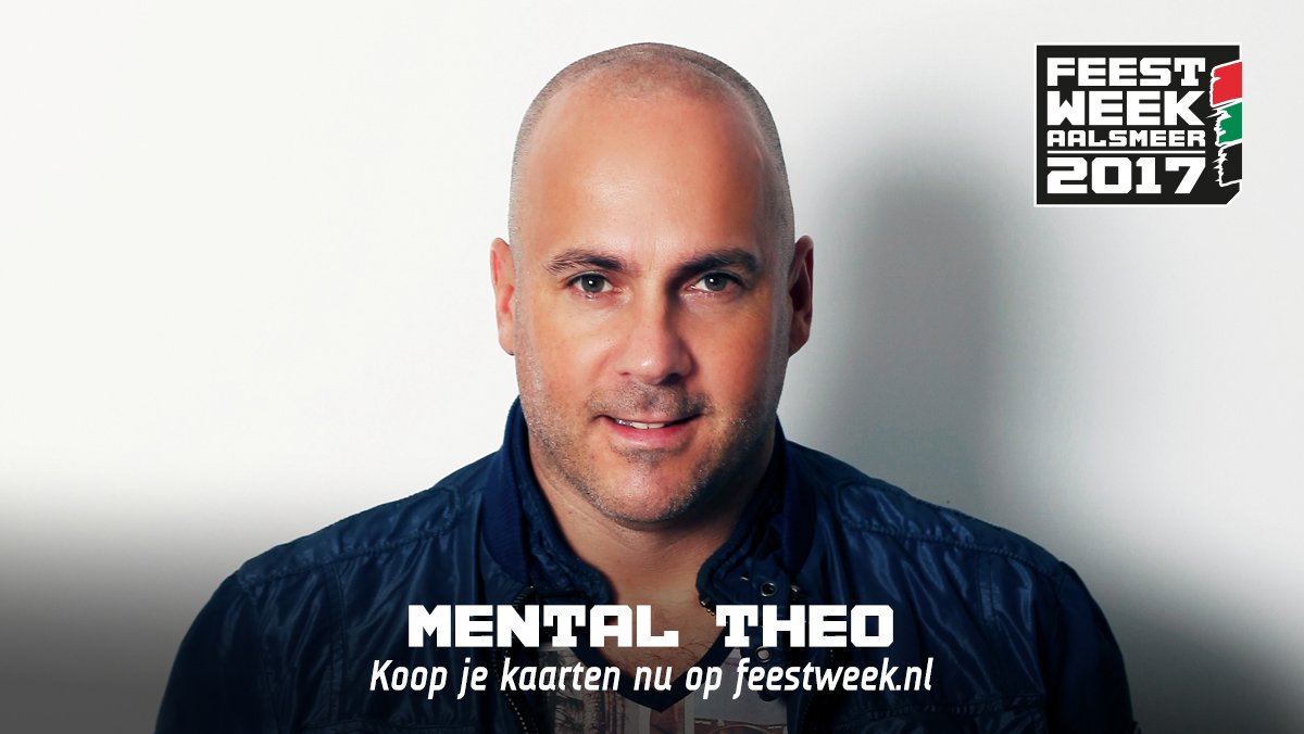 Feestweekaalsme's tweet photo. Full-time feestbeest Mental Theo is er ook bij! Op zaterdag 9 sept draait deze held het dak eraf in de tent!🎉https://t.co/YvCclky7iA #fwa17 https://t.co/Ecmkxv4Lxe